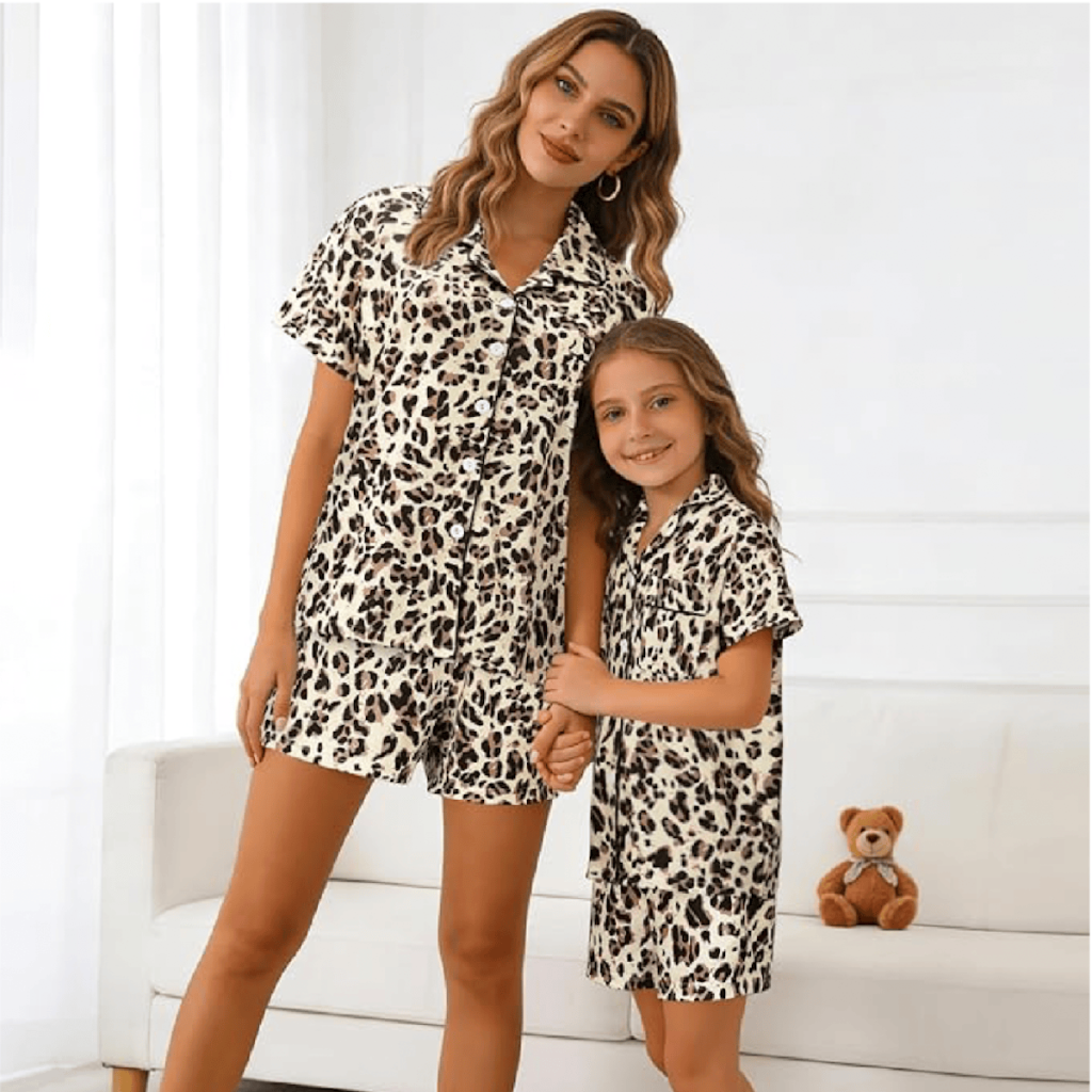Mom + Me Leopard Matching Pajamas