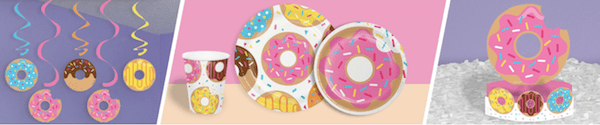 Birthday Donut Time Party Supplies Donut Time Birthday Party Supplies