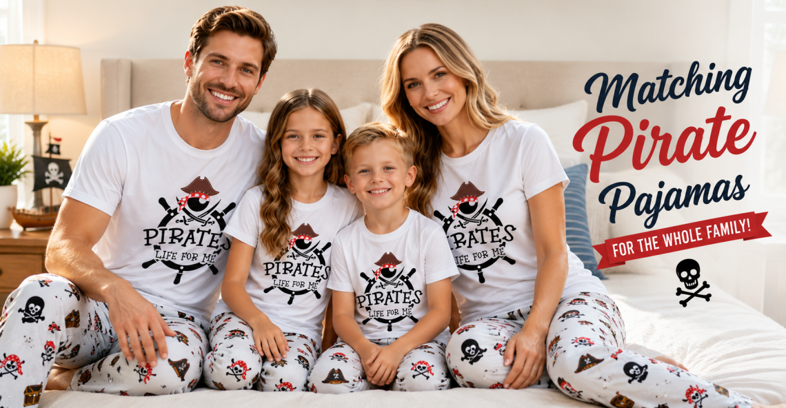 Matching Pirate Pajamas for the Whole Family!