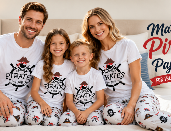 Matching Pirate Pajamas for the Whole Family!