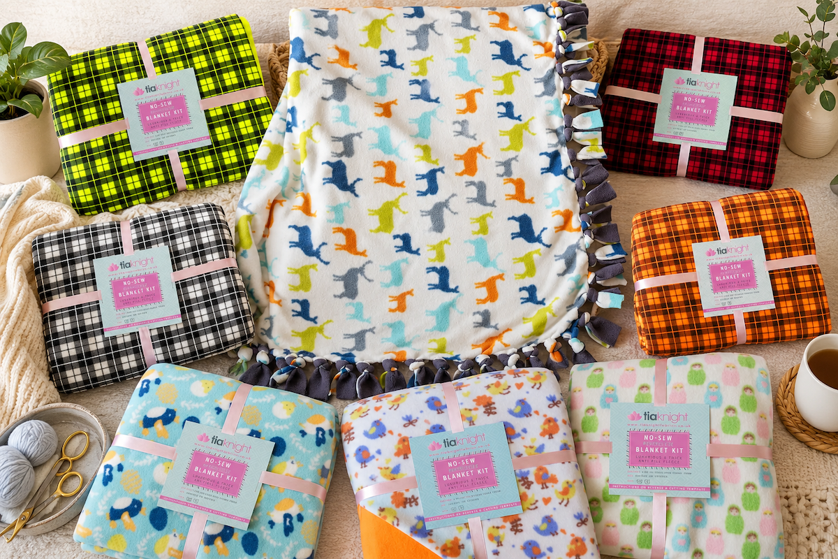 no sew fleece blanket diy kit