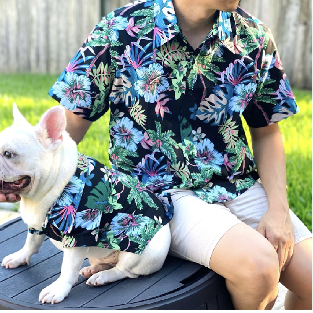 Matching Pet Owner Tropical Print Set