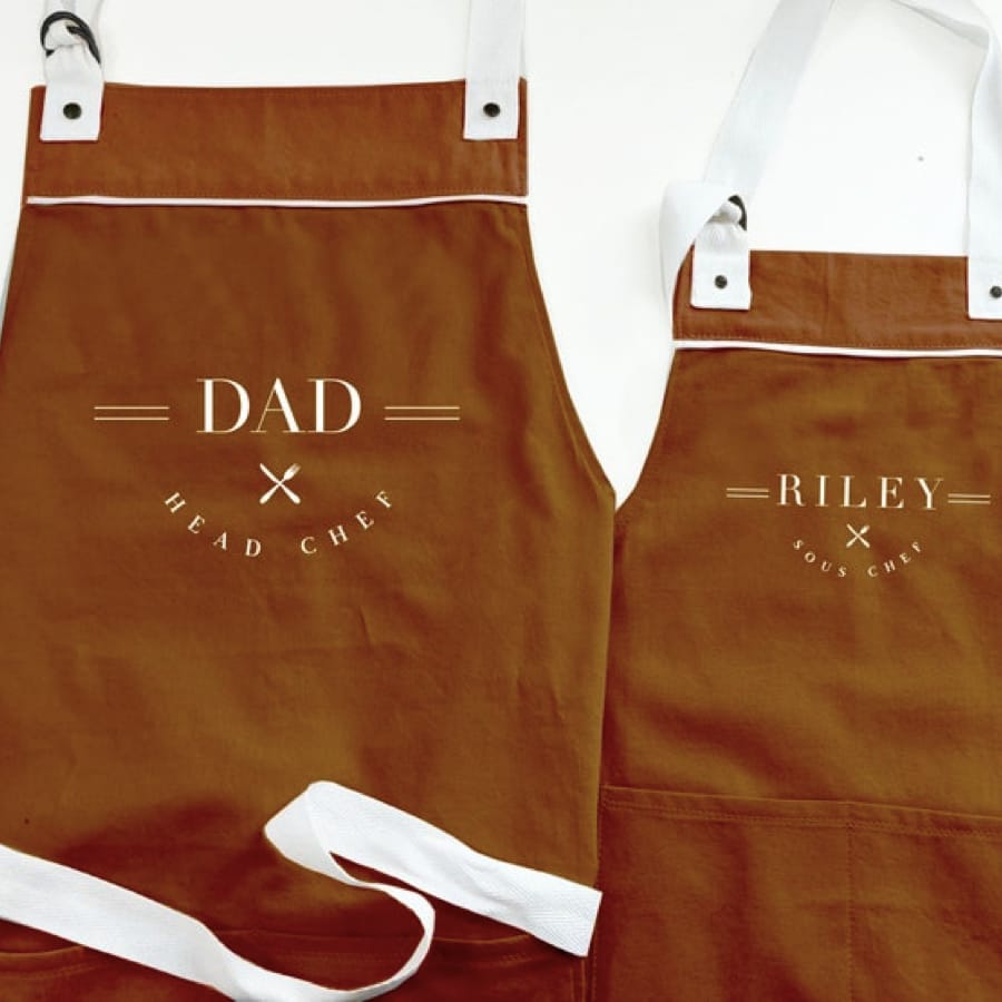 Dad and Me Matching Aprons