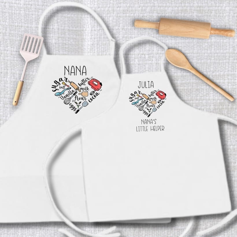 Nana and Me Matching Aprons