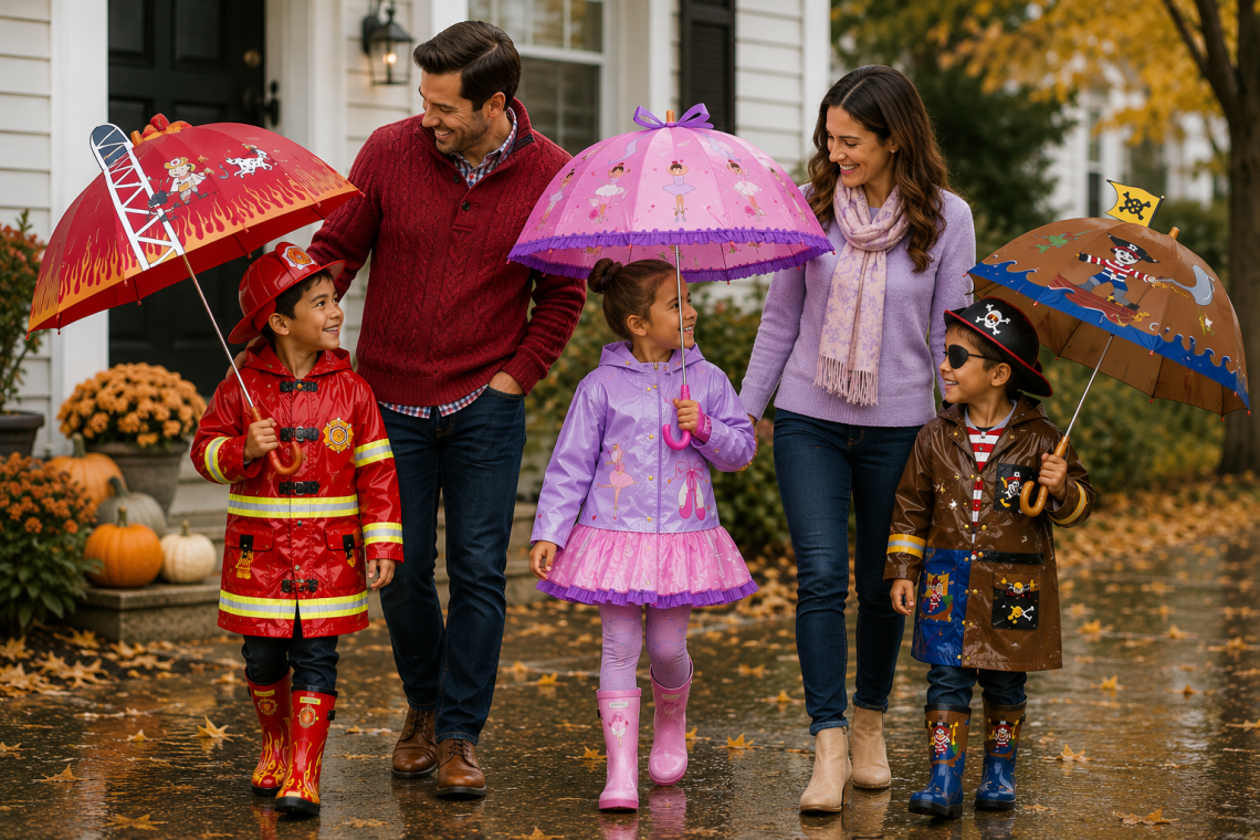 Kidorable Rain Gear Doubles as Halloween Costumes