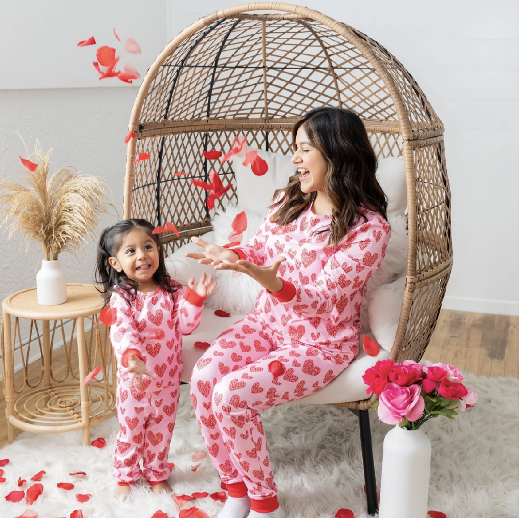 Mommy and Me Heart Pajamas