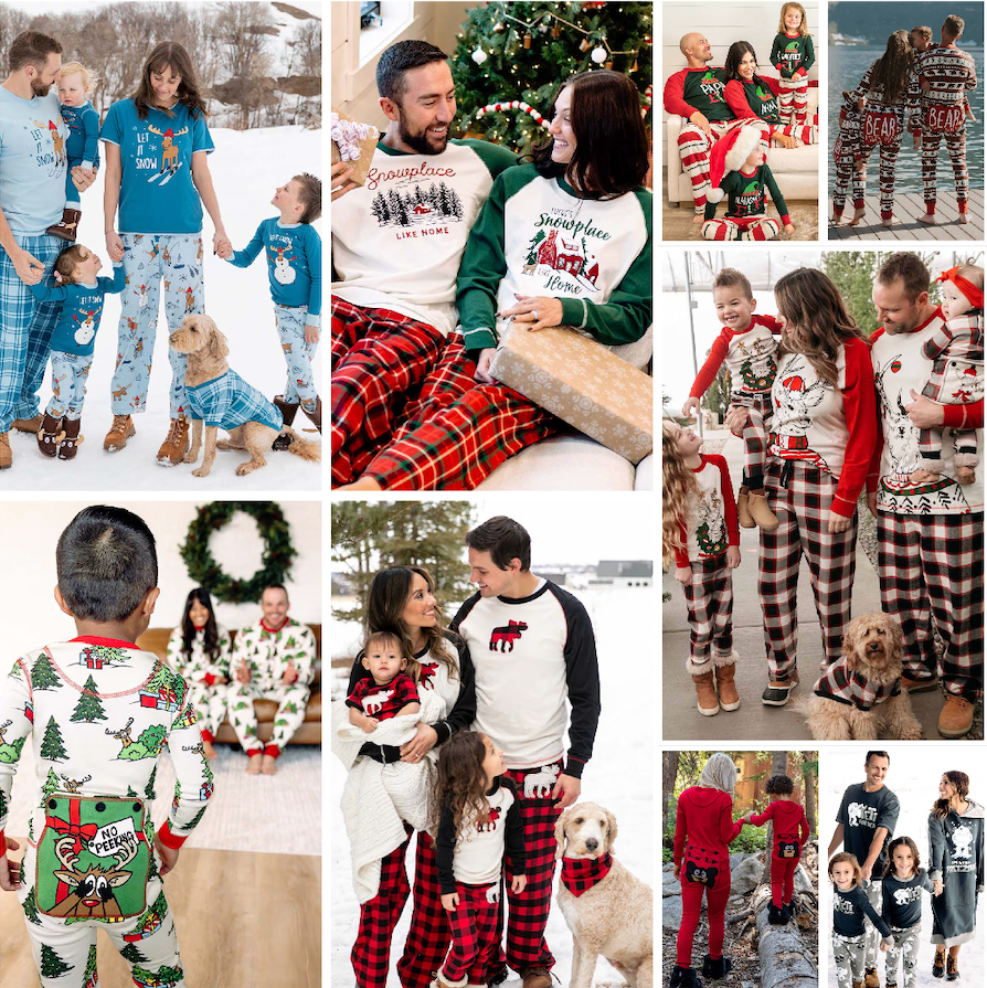 Family Matching Christmas Onesies and Pajamas