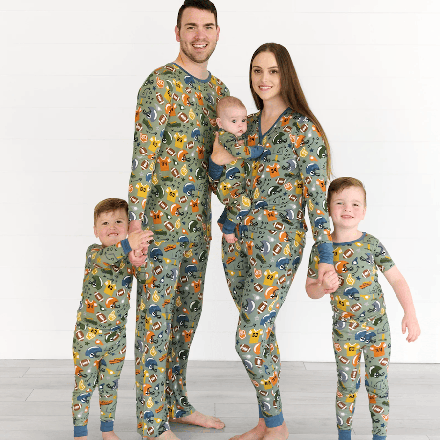 Family Matching Touchdown Time Pajamas