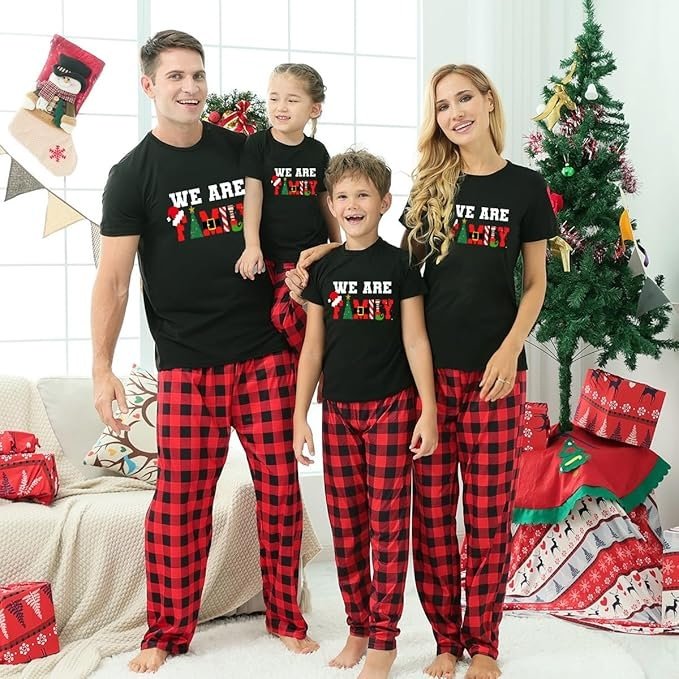 Family Matching We are Family Christmas Pajamas