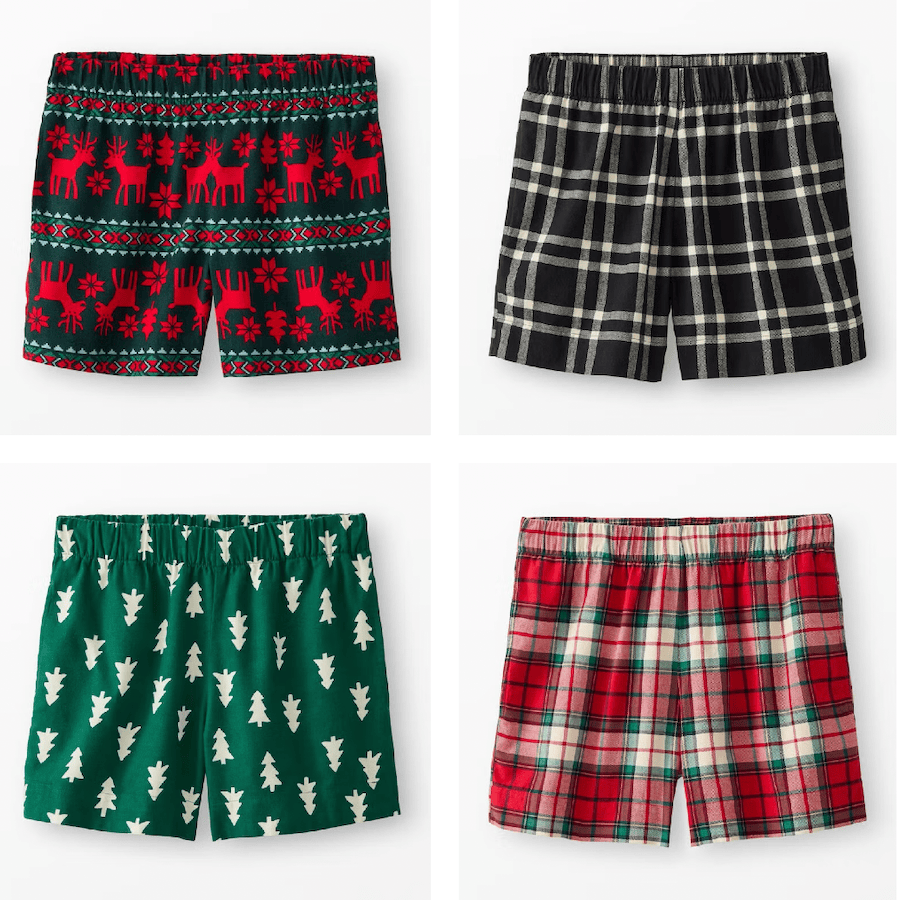 Women's Flannel Christmas Pajama Shorts