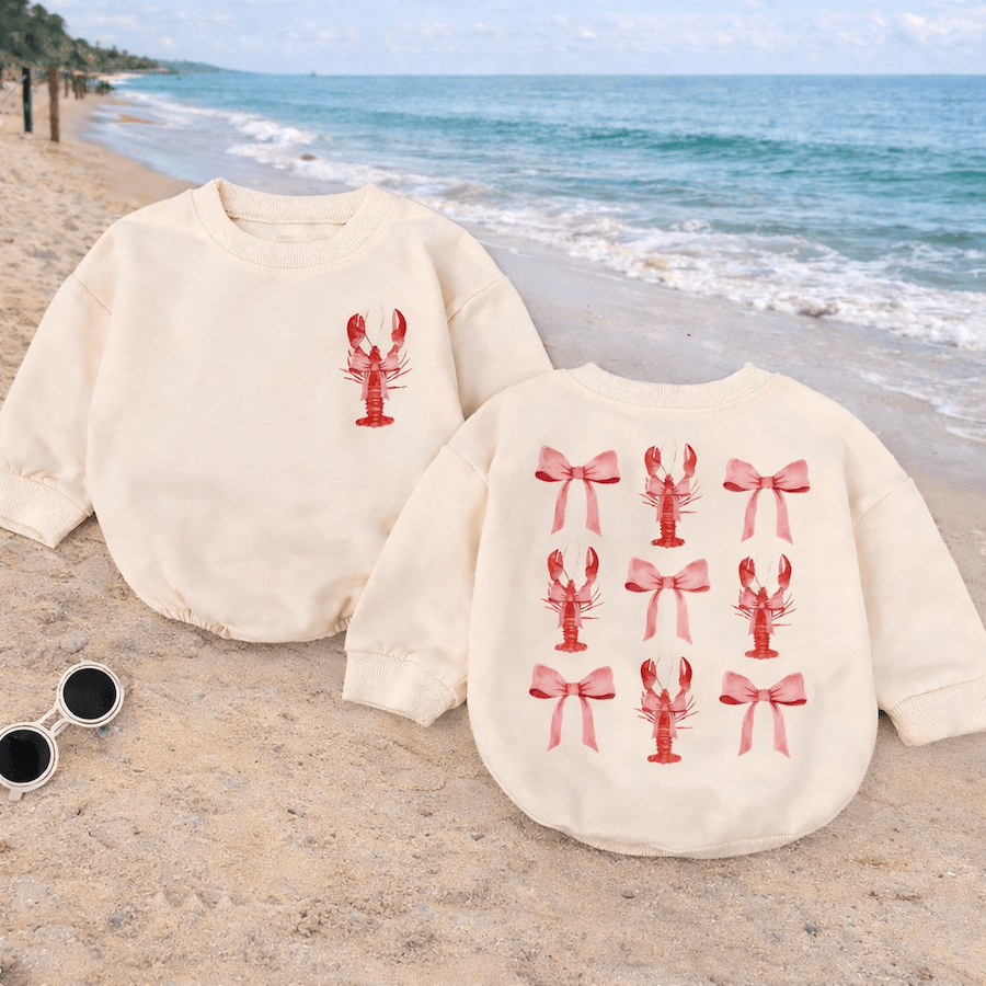 Baby Lobster Sweatshirt Romper