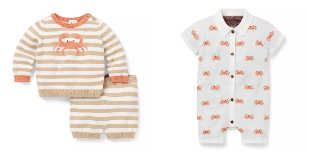 Crab Print Outfits for Babies