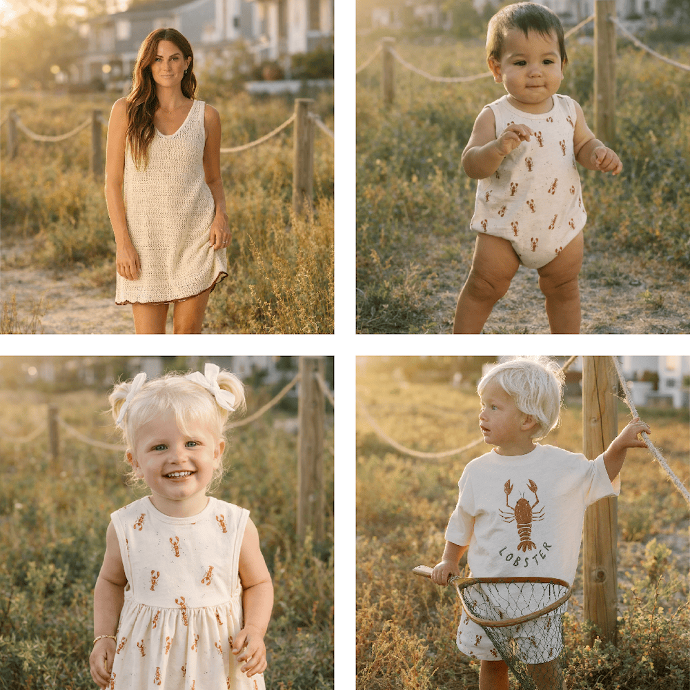 Mommy and Me Lobster Bake Outfits