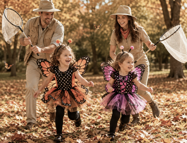 Family Butterfly Catcher Halloween Costumes