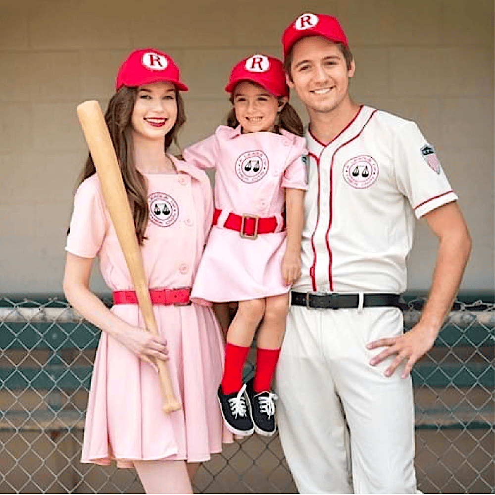 Family Matching Baseball - A League of Their Own - Halloween Costumes