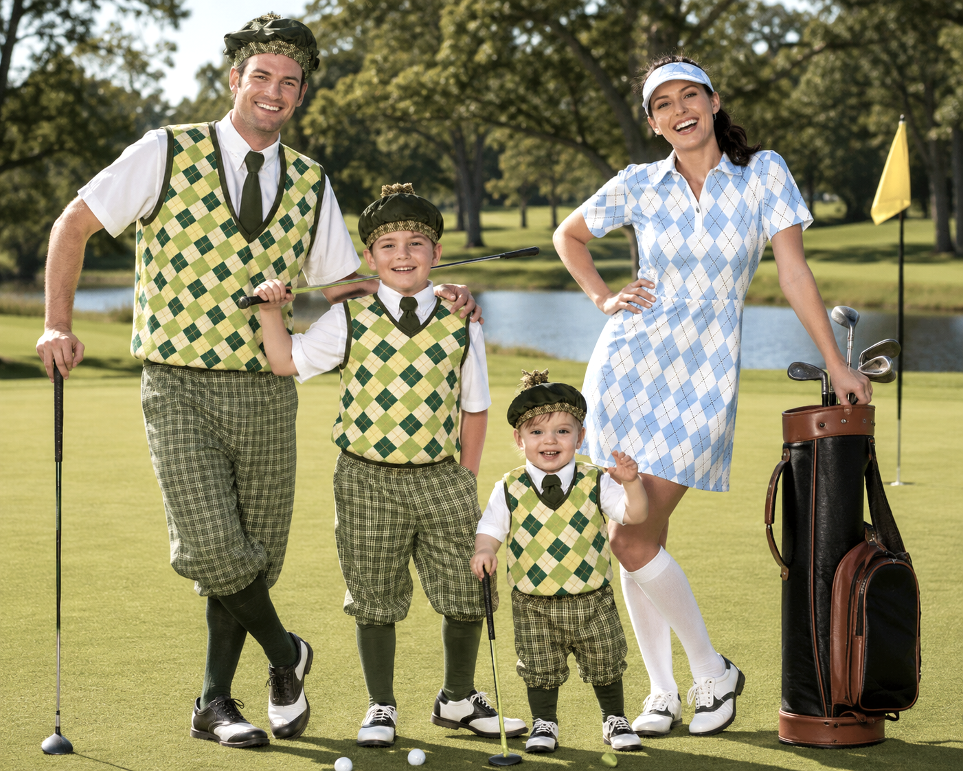 Family Matching Golf Halloween Costumes