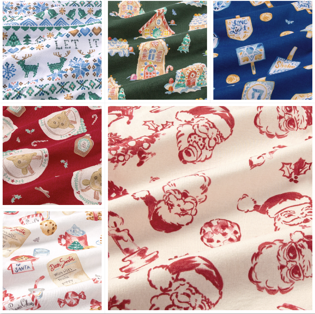 Burt's Bees Baby Family Matching Christmas Pajamas Prints 2026