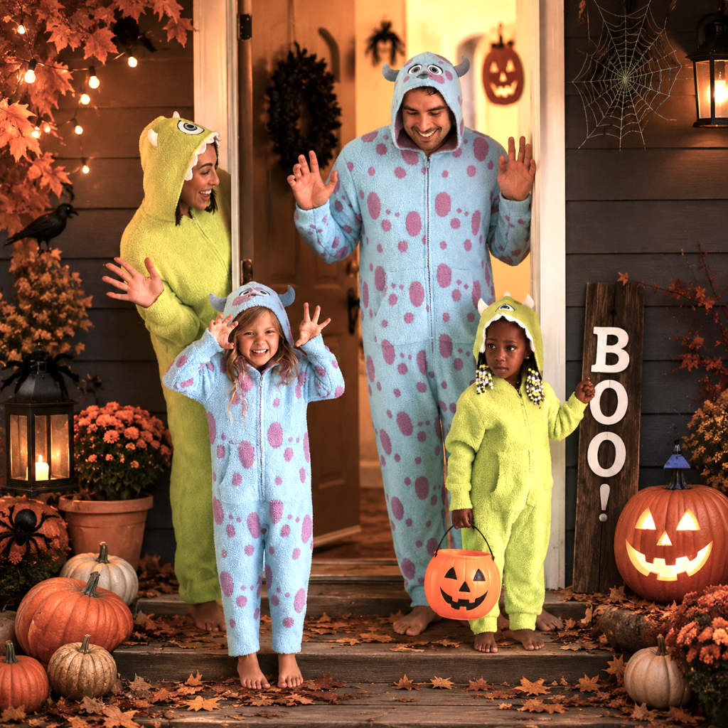 Family Matching Monsters Inc Cuddle Onesies