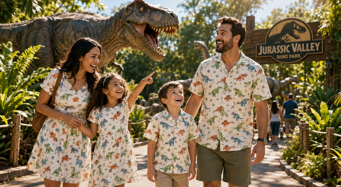Mom Dad and Me Love Dinosaurs