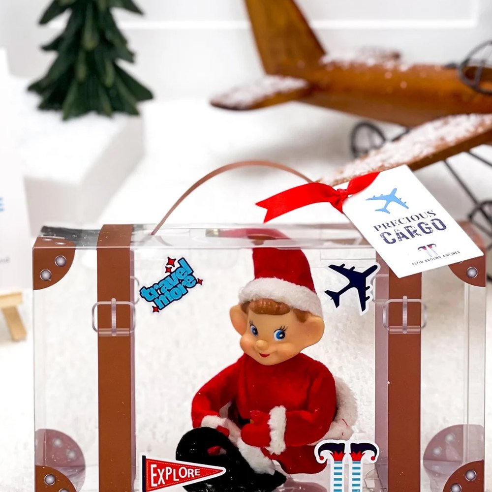Christmas Elf Travel Suitcase