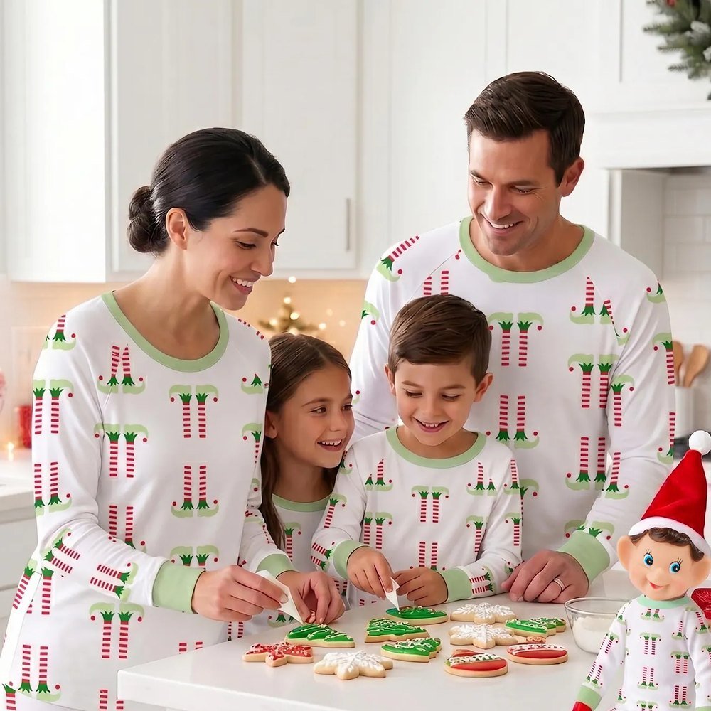Matching Family Christmas Pajamas - Mistletoes