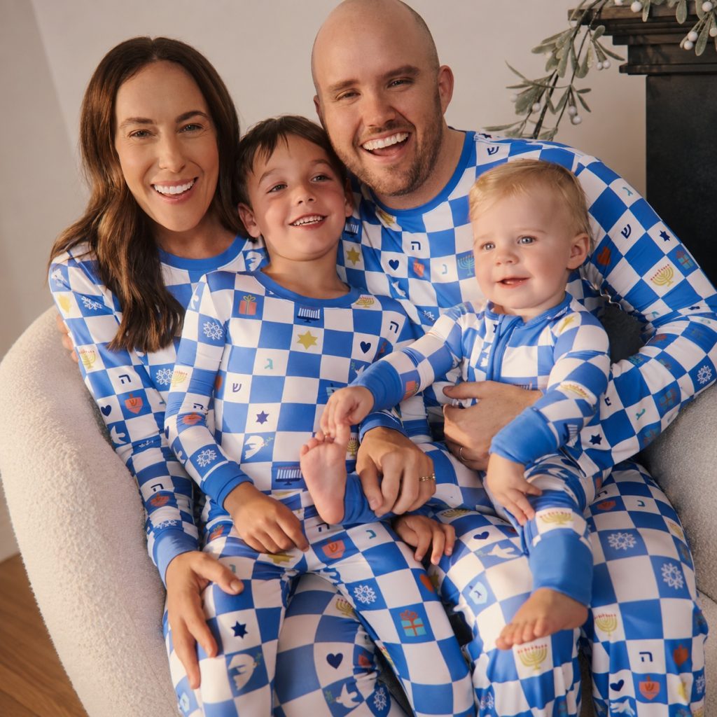 Family Matching Hanukkah Checks Hanukkah Pajamas ls