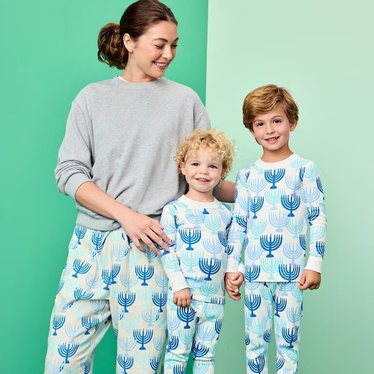 Family Matching Holiday Menorahs Hanukkah Pajamas ha