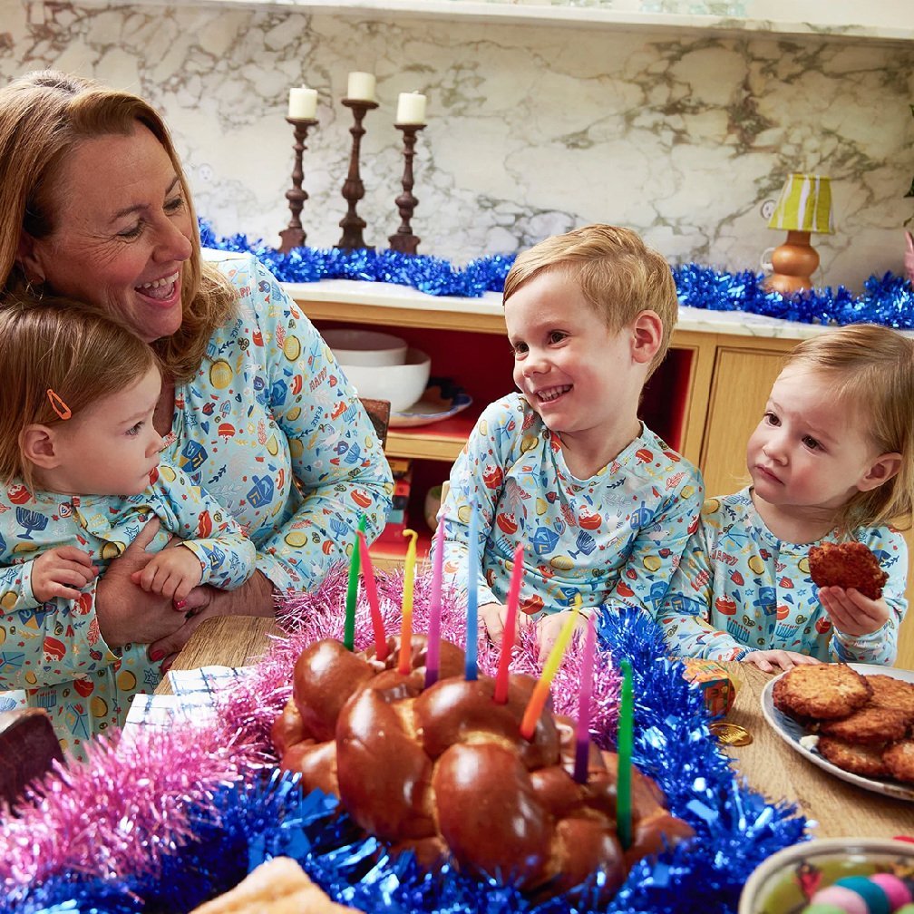 Family Matching Latke Fun Hanukkah Pajamas mm