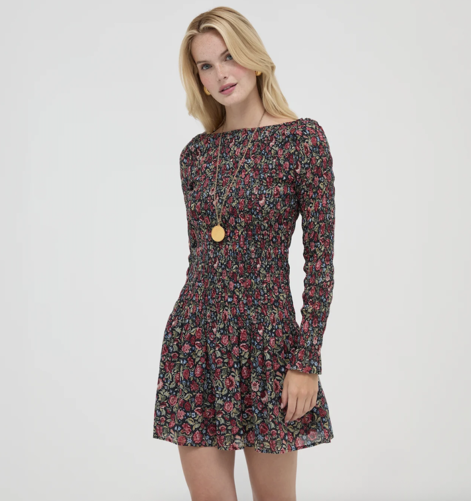 Hill House Jacobean Sprig Dalia Mini Dress